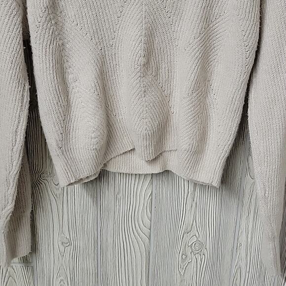 Pink Rose V Neck Open Back Detail Soft Knit Sweater Womens Size XS NWT - Picture 6 of 13